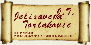 Jelisaveta Torlaković vizit kartica